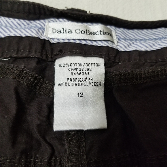 Dalia Collection Cotton Brown Skirt Size 12 - Picture 3 of 11